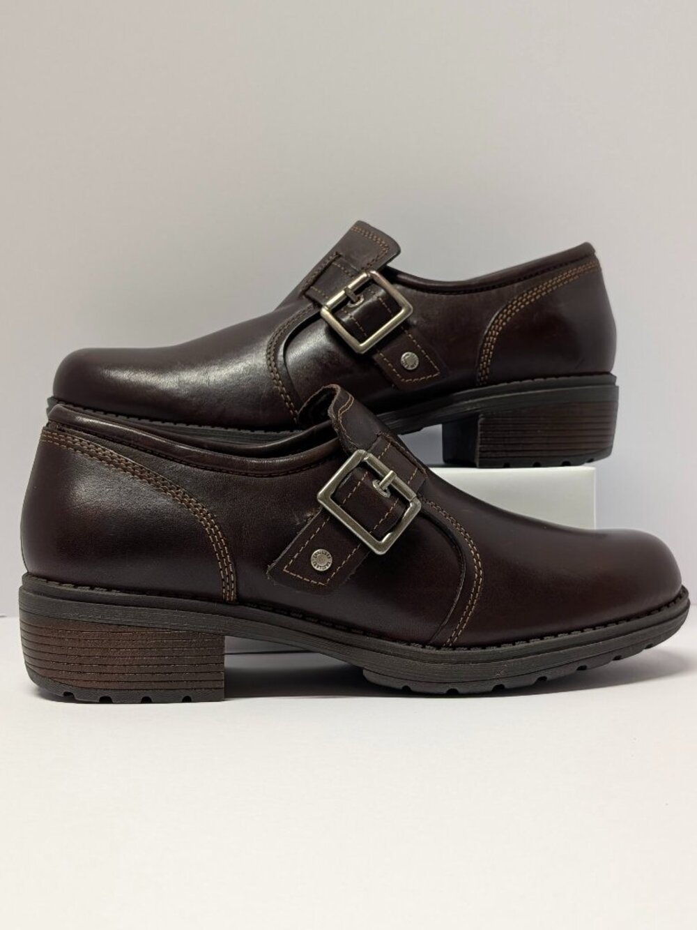 Eastland Open Road Leather Slip-On Dress Shoes in Dark Brown
